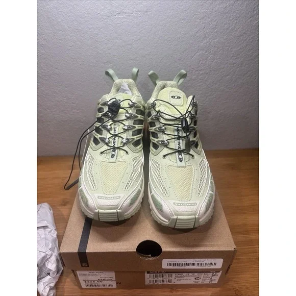 Unisex Salomon ACS Pro Olive Green Sneakers Men-6.  Women-7 - Picture 4 of 8